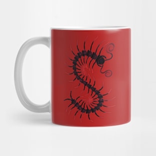 Deep Red Centipede Mug